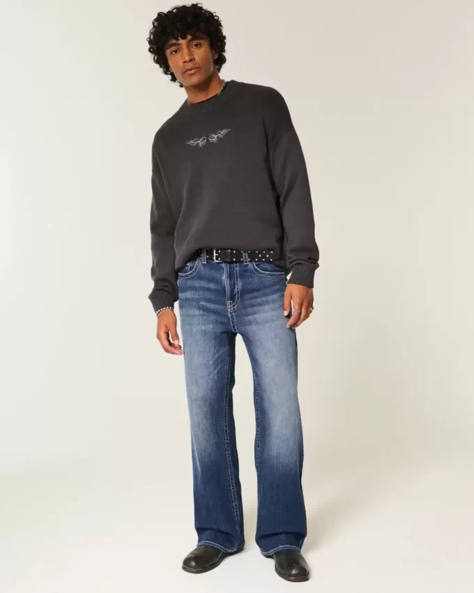 Τζιν Dark Wash Baggy Bootcut