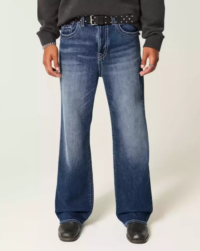Τζιν Dark Wash Baggy Bootcut