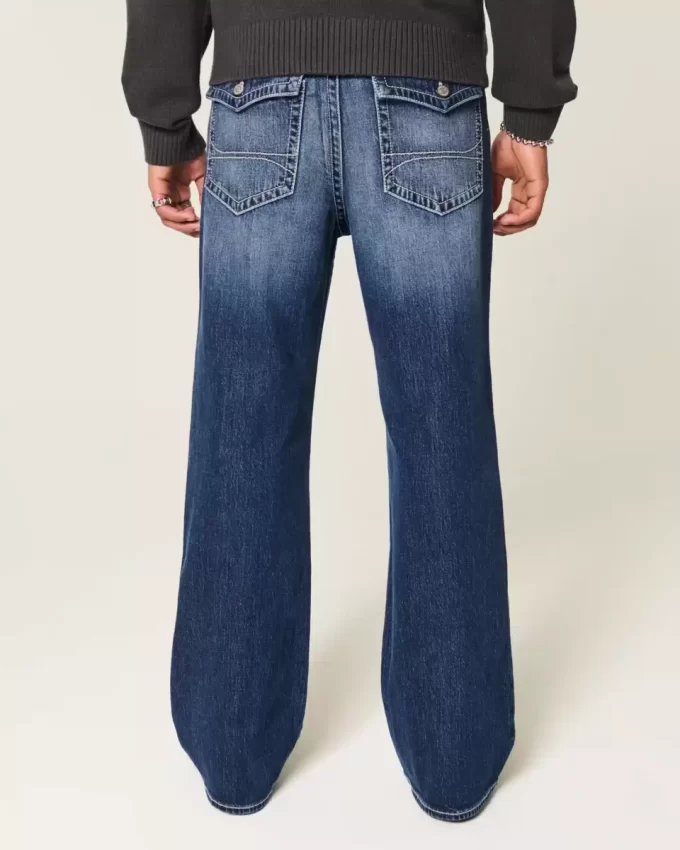 Τζιν Dark Wash Baggy Bootcut