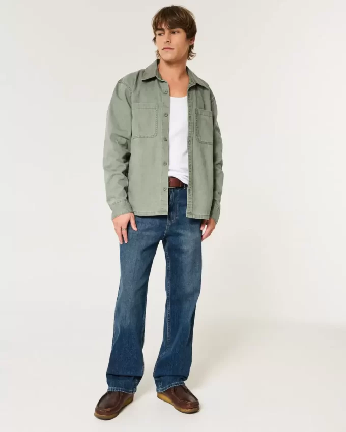 Dark Wash Baggy Jeans