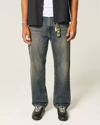 Dark Wash Baggy Jeans