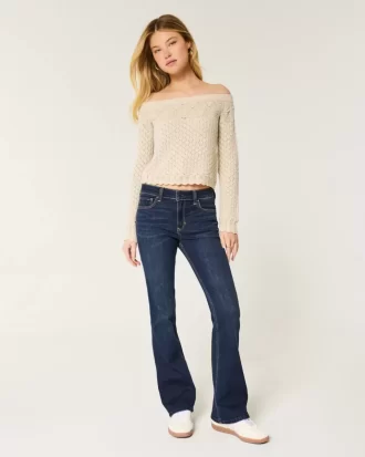 Ψηλόμεσο τζιν Dark Wash Bootcut Ψηλόμεσο τζιν Dark Wash Bootcut