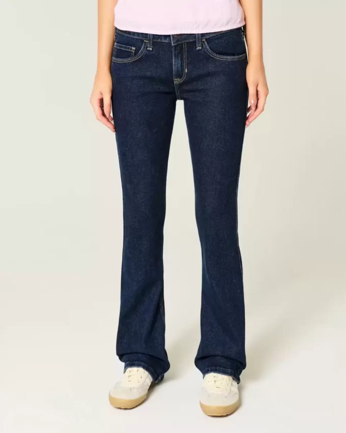 Χαμηλό τζιν Dark Wash Bootcut
