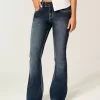 Χαμηλό τζιν Dark Wash Bootcut