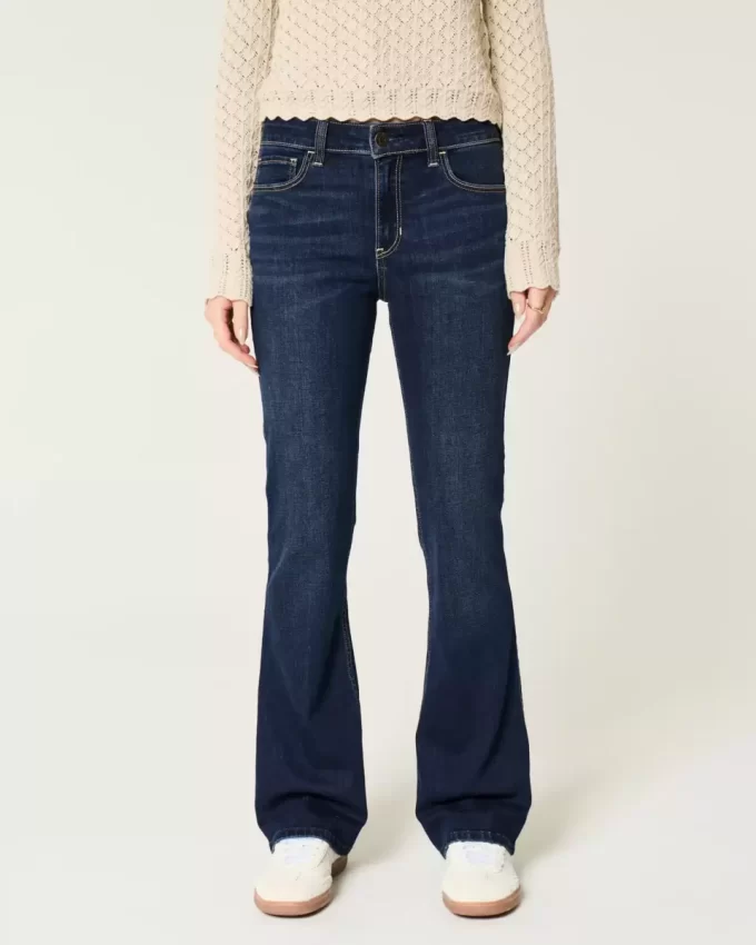 Ψηλόμεσο τζιν Dark Wash Bootcut Ψηλόμεσο τζιν Dark Wash Bootcut