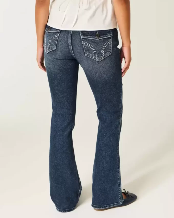 Χαμηλό τζιν Dark Wash Bootcut