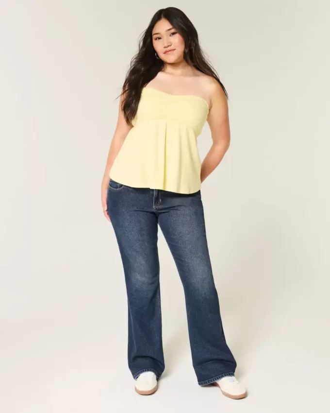 Χαμηλό τζιν Dark Wash Bootcut