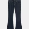 Χαμηλό τζιν Dark Wash Bootcut