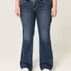 Χαμηλό τζιν Dark Wash Bootcut
