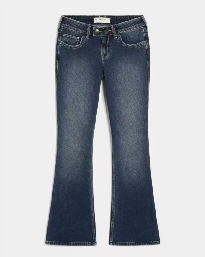 Χαμηλό τζιν Dark Wash Bootcut