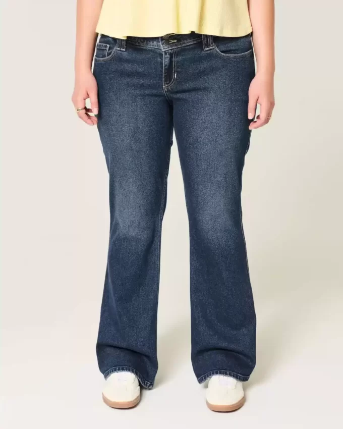 Χαμηλό τζιν Dark Wash Bootcut
