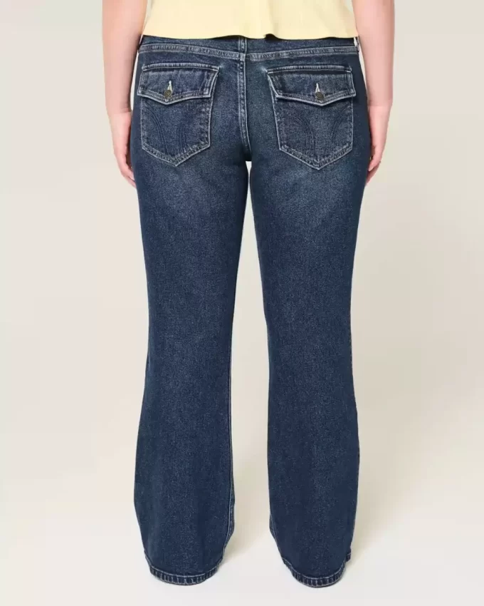Χαμηλό τζιν Dark Wash Bootcut