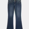 Χαμηλό τζιν Dark Wash Bootcut