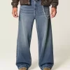 Σούπερ φαρδύ τζιν Dark Wash Dice Graphic Σούπερ φαρδύ τζιν Dark Wash Dice Graphic