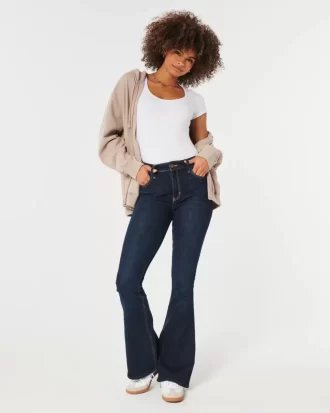 Υψηλό τζιν Dark Wash Flare