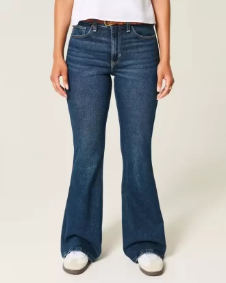 Υψηλό τζιν Dark Wash Flare