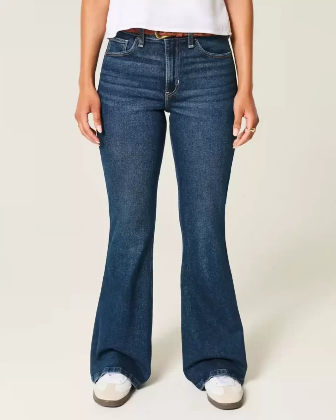 Υψηλό τζιν Dark Wash Flare