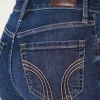 Υψηλό τζιν σκισμένο Dark Wash Flare