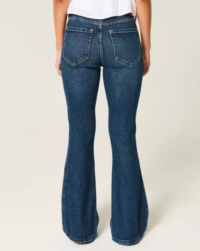 Υψηλό τζιν Dark Wash Flare