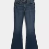 Υψηλό τζιν Dark Wash Flare