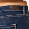 Τζιν με καμπυλωτό ψηλό ύφασμα Dark Wash Flare