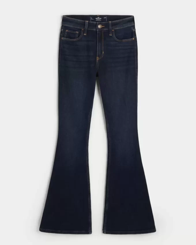 Υψηλό τζιν Dark Wash Flare