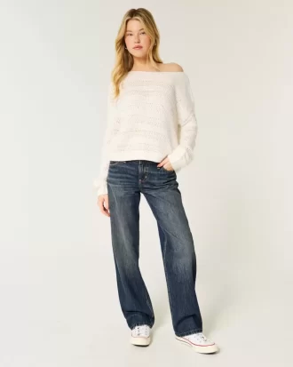 Χαμηλό τζιν Dark Wash Loose