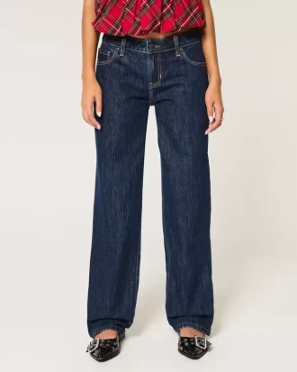Χαμηλό τζιν Dark Wash Loose