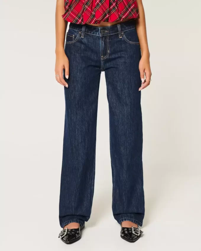 Χαμηλό τζιν Dark Wash Loose Χαμηλό τζιν Dark Wash Loose