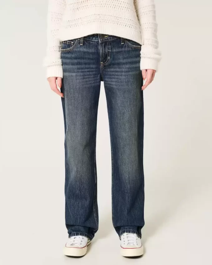 Χαμηλό τζιν Dark Wash Loose Χαμηλό τζιν Dark Wash Loose