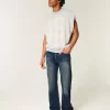 Dark Wash Relaxed Bootcut Jeans