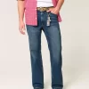Dark Wash Relaxed Bootcut Jeans
