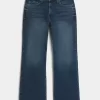 Dark Wash Relaxed Bootcut Jeans