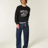 Dark Wash Skater Baggy Jeans
