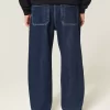 Dark Wash Skater Baggy Jeans