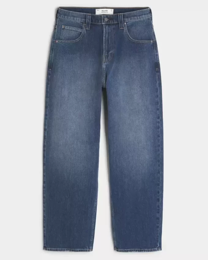 Dark Wash Skater Baggy Jeans