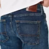 Dark Wash Slim Straight Jeans
