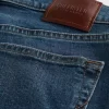 Dark Wash Slim Straight Jeans