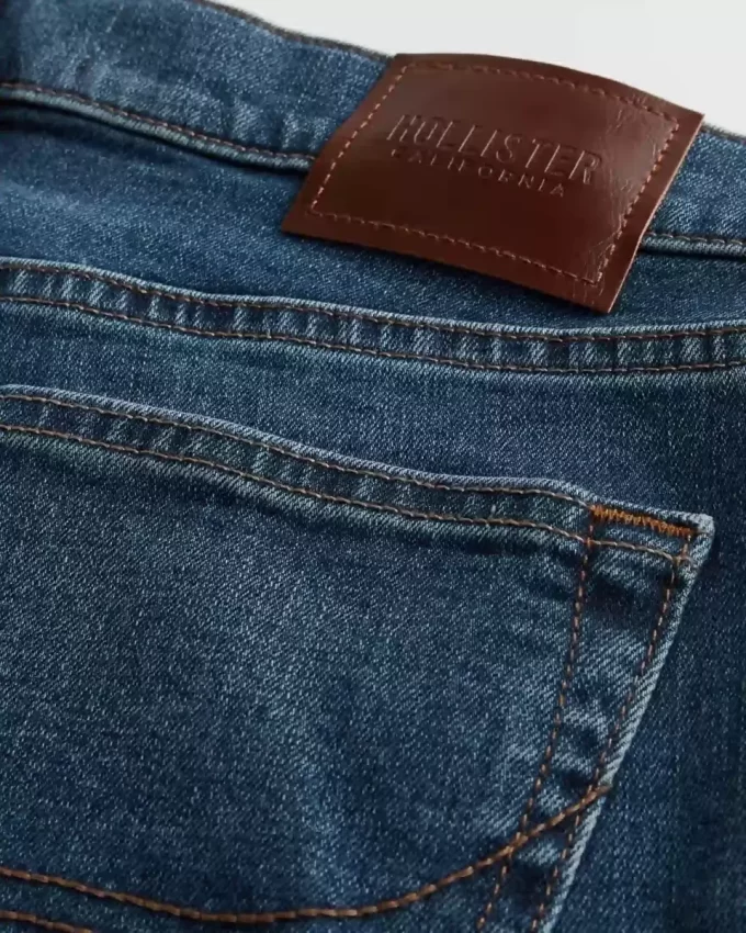 Dark Wash Slim Straight Jeans