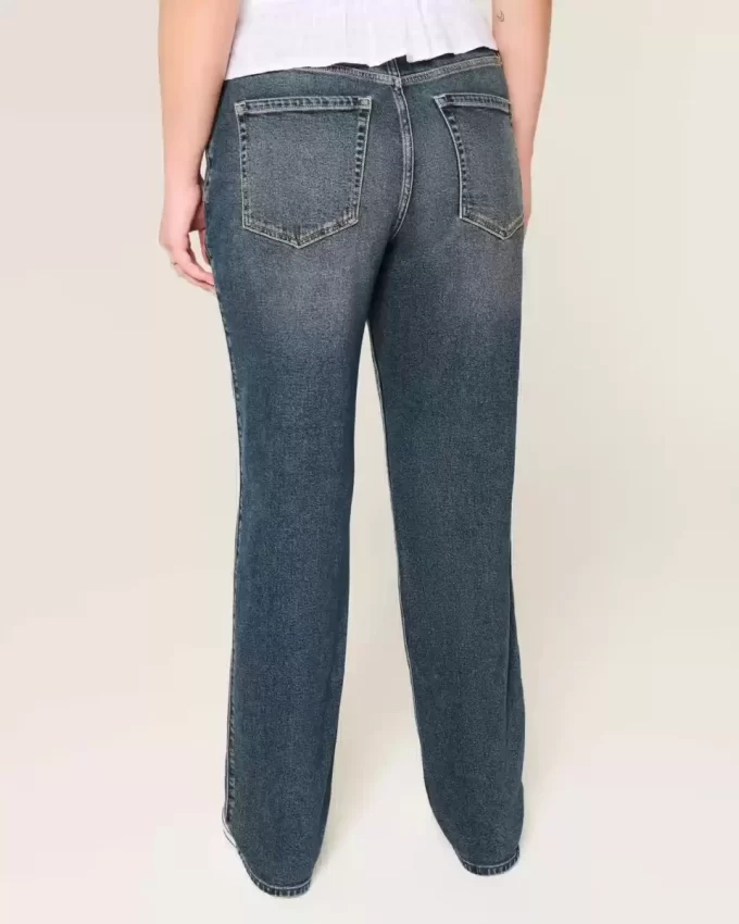 Υψηλό τζιν Dark Wash Straight