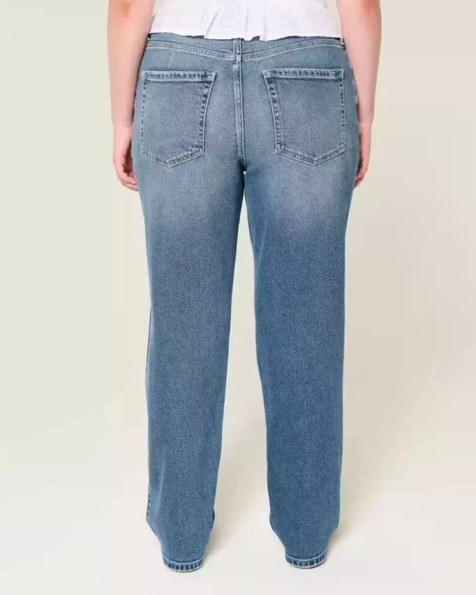 Υψηλό τζιν Dark Wash Straight