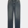 Υψηλό τζιν Dark Wash Straight