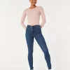 Υψηλό τζιν Dark Wash Super Skinny Υψηλό τζιν Dark Wash Super Skinny