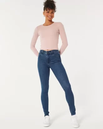 Υψηλό τζιν Dark Wash Super Skinny