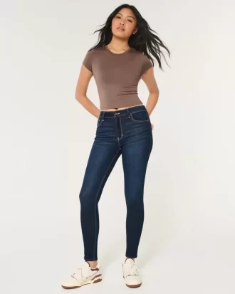 Υψηλό τζιν Dark Wash Super Skinny