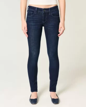 Χαμηλό τζιν Dark Wash Super Skinny