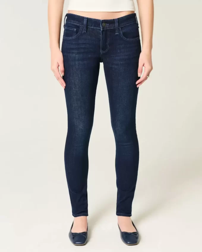Χαμηλό τζιν Dark Wash Super Skinny Χαμηλό τζιν Dark Wash Super Skinny
