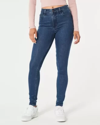 Υψηλό τζιν Dark Wash Super Skinny