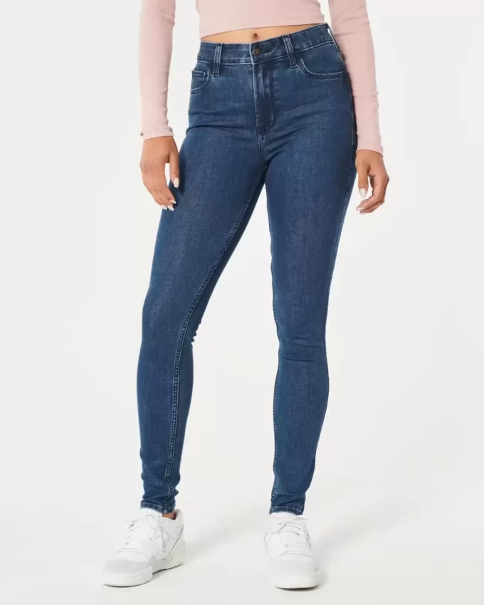 Υψηλό τζιν Dark Wash Super Skinny Υψηλό τζιν Dark Wash Super Skinny