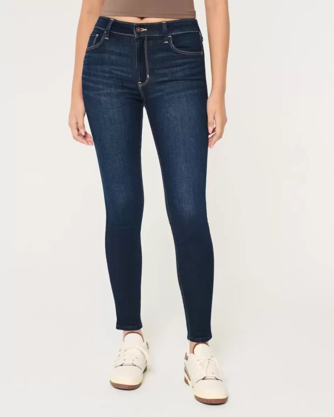 Υψηλό τζιν Dark Wash Super Skinny Υψηλό τζιν Dark Wash Super Skinny